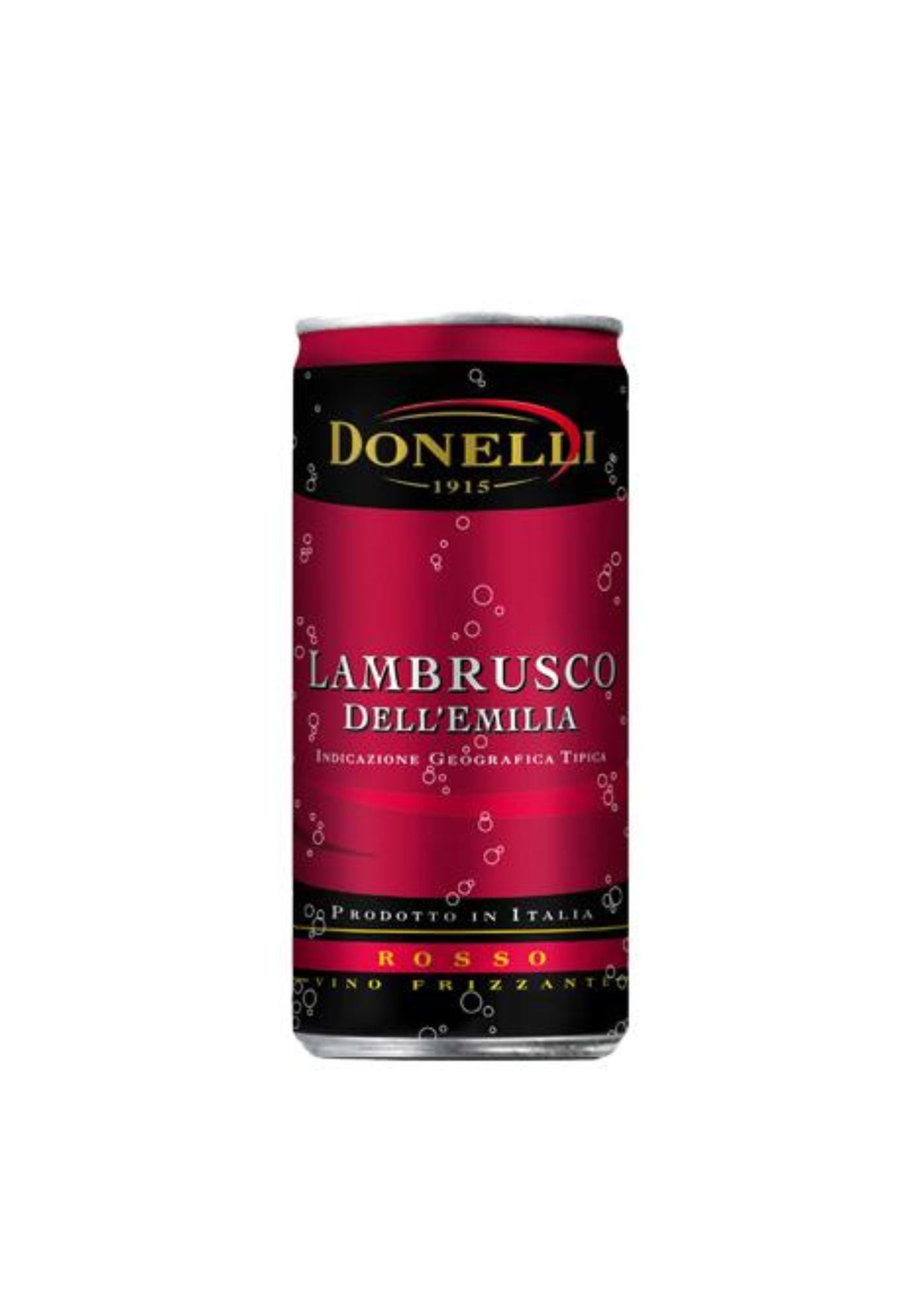 VINO LAMBRUSCO I.G.T. lata x 200 ml ROSSO (rojo) DONELLI