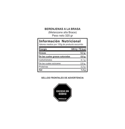 BERENJENAS A LA BRASA Casa Rinaldi x320 gr