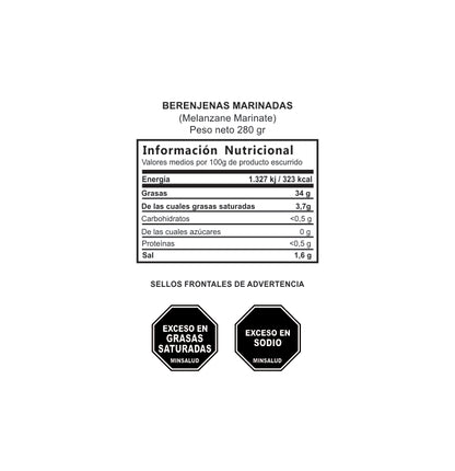 Berenjenas Marinadas 280 gr