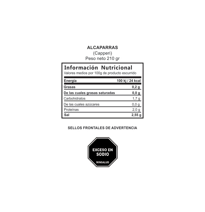 ALCAPARRAS 210 gr
