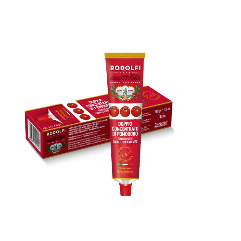 Doble concentrado de Tomate Rodolfi x 130 gr