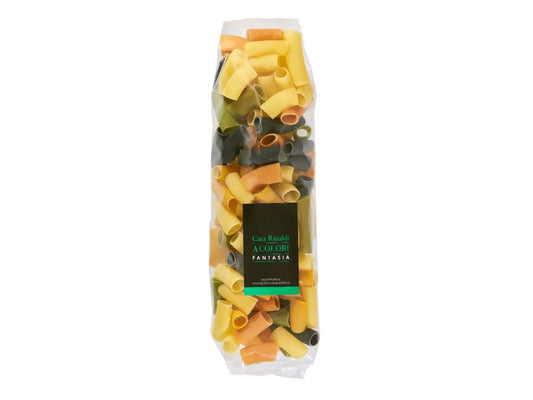 PASTA RIGATONI 5 COLORES FANTASIA 500 gr
