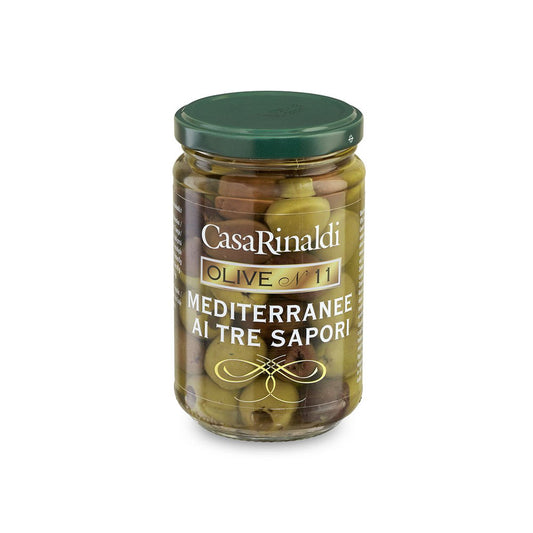 ACEITUNAS MEDITERRÁNEAS 3 SABORES 270gr