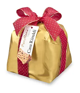 PANETTONE CLASICO_EMPAQUE REGALO DORADO  750 gr - Casa Rinaldi