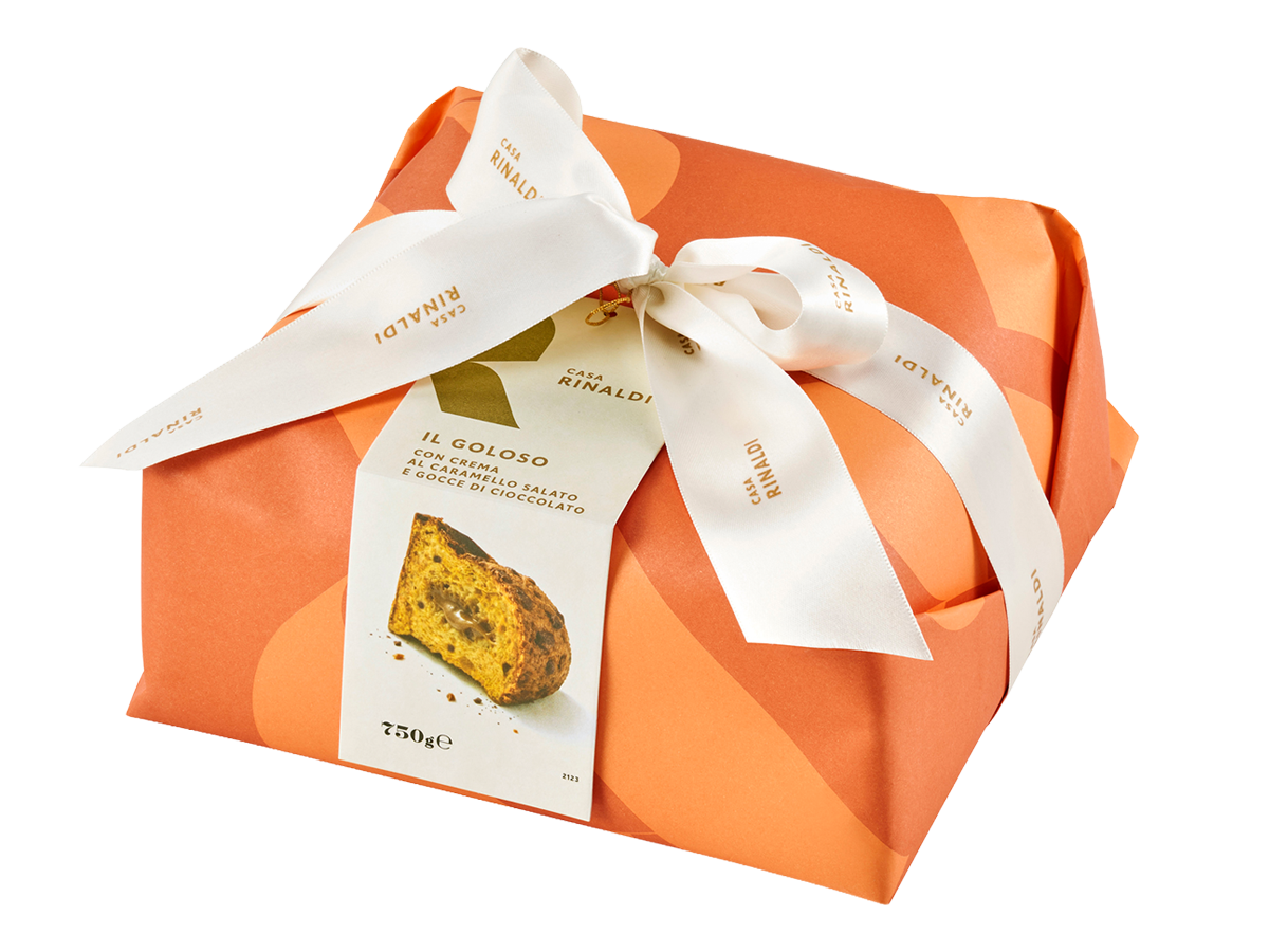 Panettone 750 gr Caramello Salato e Goccie di Cioccolato Casa Rinaldi - DISPONIBLE 15 NOVIEMBRE